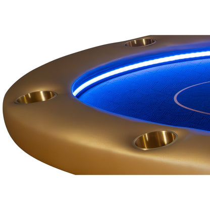 “The Gold Standard” Lumen HD LED Poker Table – iShowroom Custom Edition