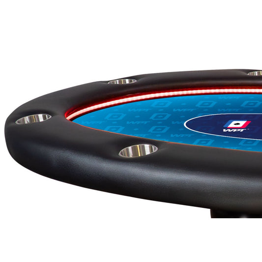 WPT x BBO Lumen HD LED Blue Cards Poker Table  – Official WPT Table