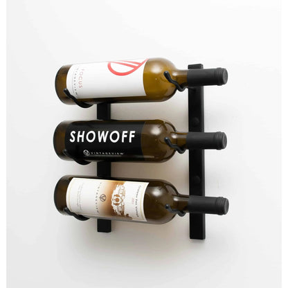 VintageView W Series Wall-Mounted Wine Rack - 1-Foot (3-9 Bottles)