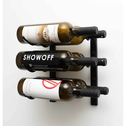 VintageView W Series Wall-Mounted Wine Rack - 1-Foot (3-9 Bottles)