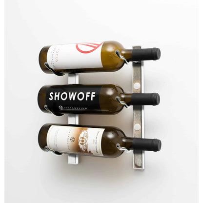VintageView W Series Wall-Mounted Wine Rack - 1-Foot (3-9 Bottles)
