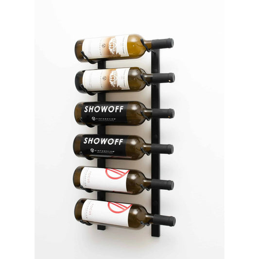 VintageView W Series Wall-Mounted Wine Rack - 2-Foot (6-18 Bottles)
