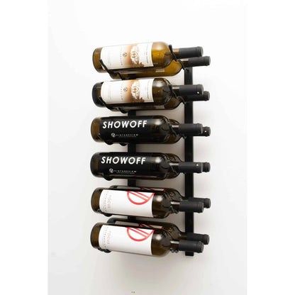 VintageView W Series Wall-Mounted Wine Rack - 2-Foot (6-18 Bottles)