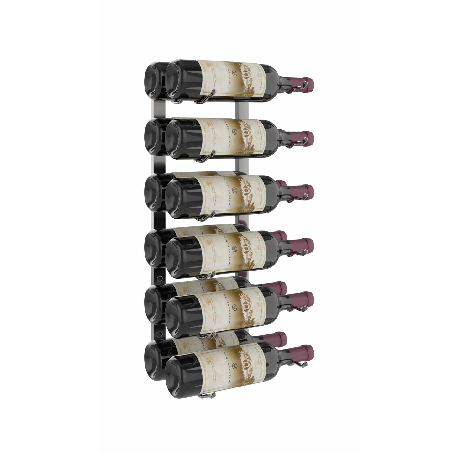 VintageView W Series Wall-Mounted Wine Rack - 2-Foot (6-18 Bottles)