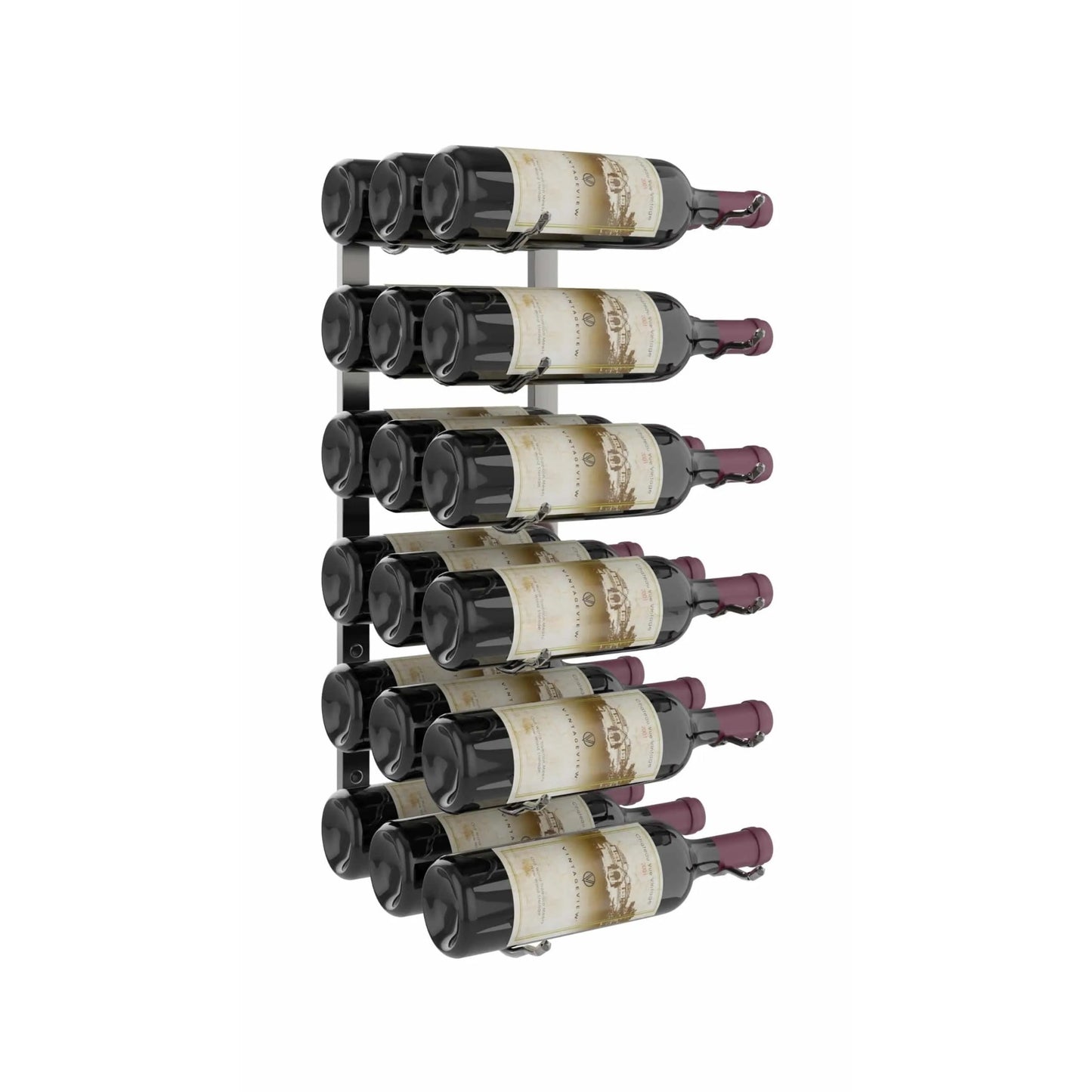 VintageView W Series Wall-Mounted Wine Rack - 2-Foot (6-18 Bottles)