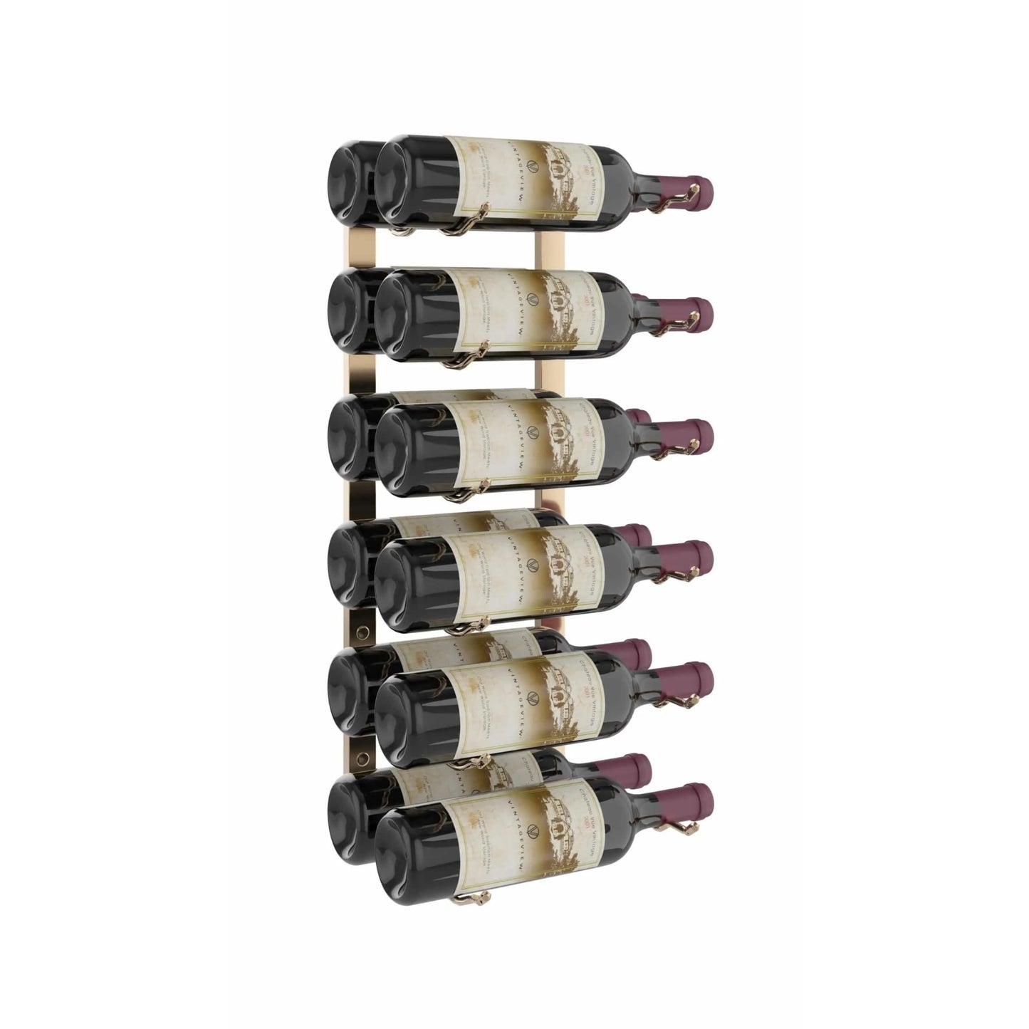 VintageView W Series Wall-Mounted Wine Rack - 2-Foot (6-18 Bottles)