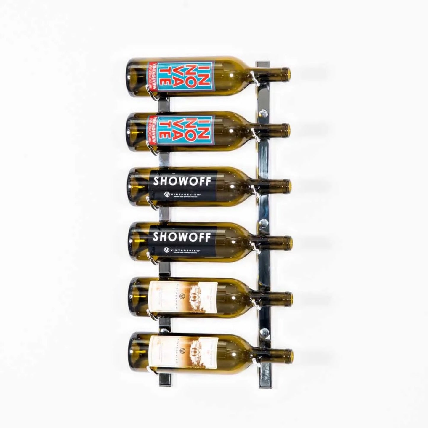 VintageView W Series Wall-Mounted Wine Rack - 2-Foot (6-18 Bottles)