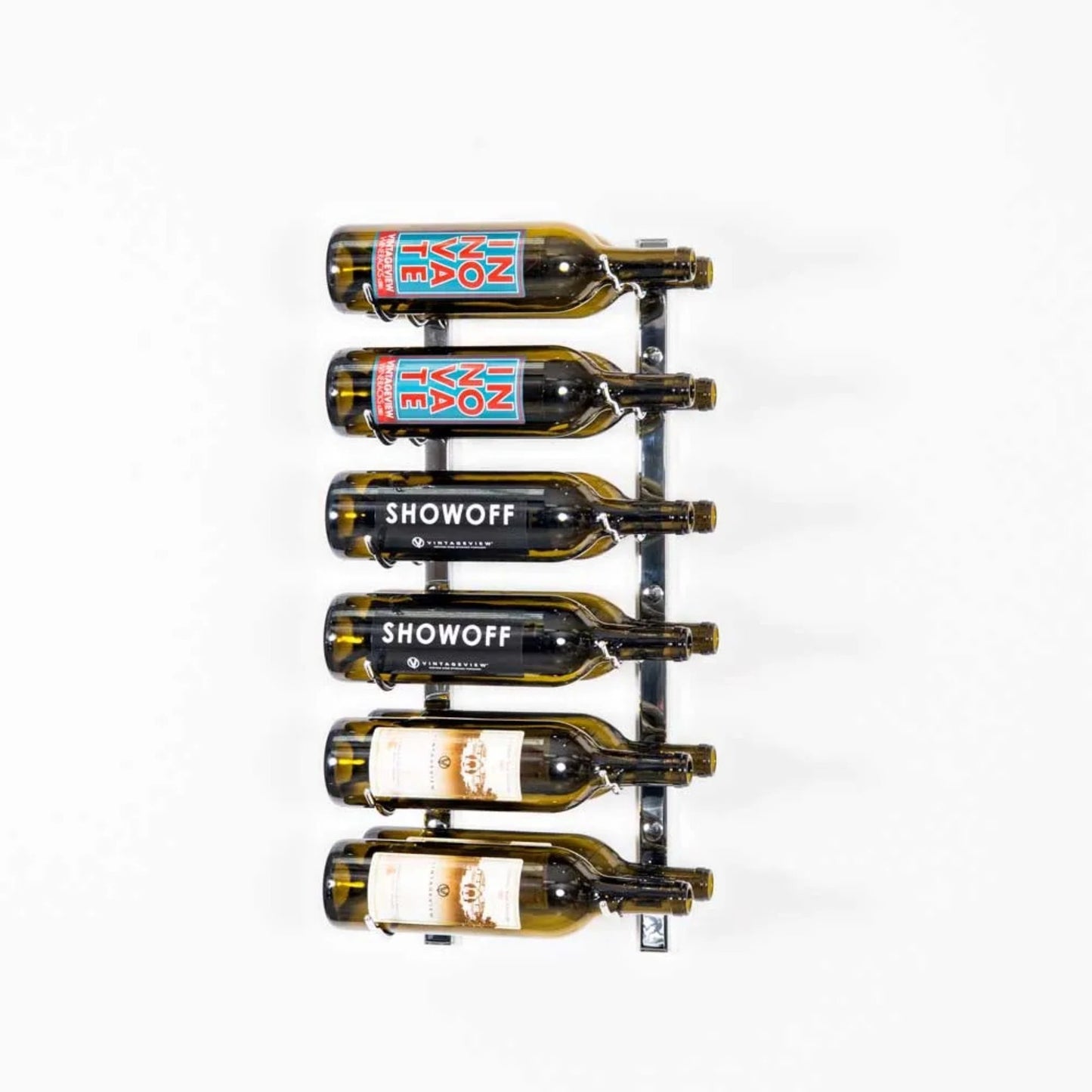 VintageView W Series Wall-Mounted Wine Rack - 2-Foot (6-18 Bottles)