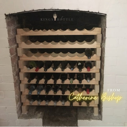 Individual Layers Modular Wine Racks – Stackable Wooden Wine Storage System