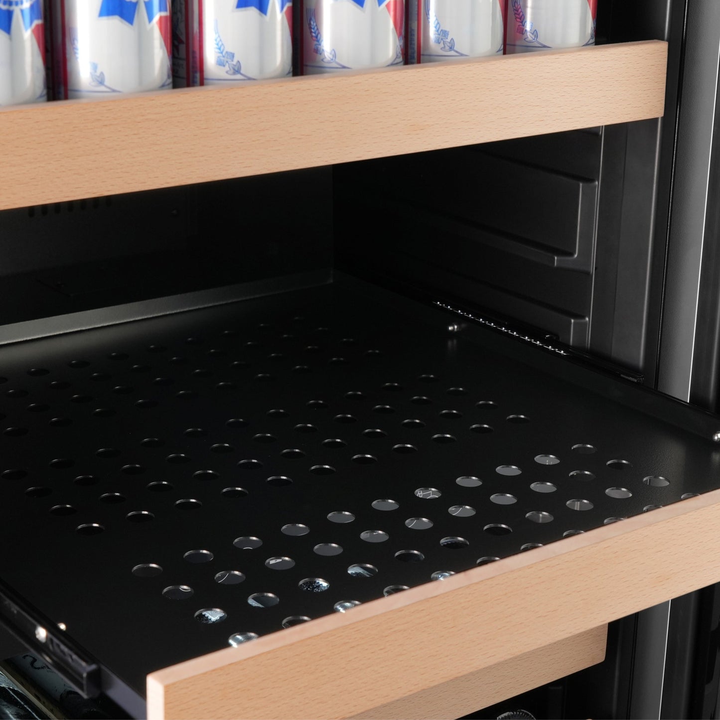 KingsBottle 47" Dual Zone Wine & Beverage Center – Hybrid Wine & Drink Refrigerator