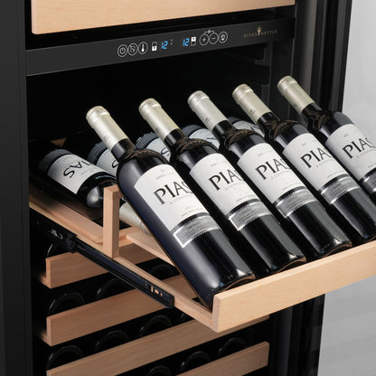 KingsBottle 47" Dual Zone Wine & Beverage Center – Hybrid Wine & Drink Refrigerator