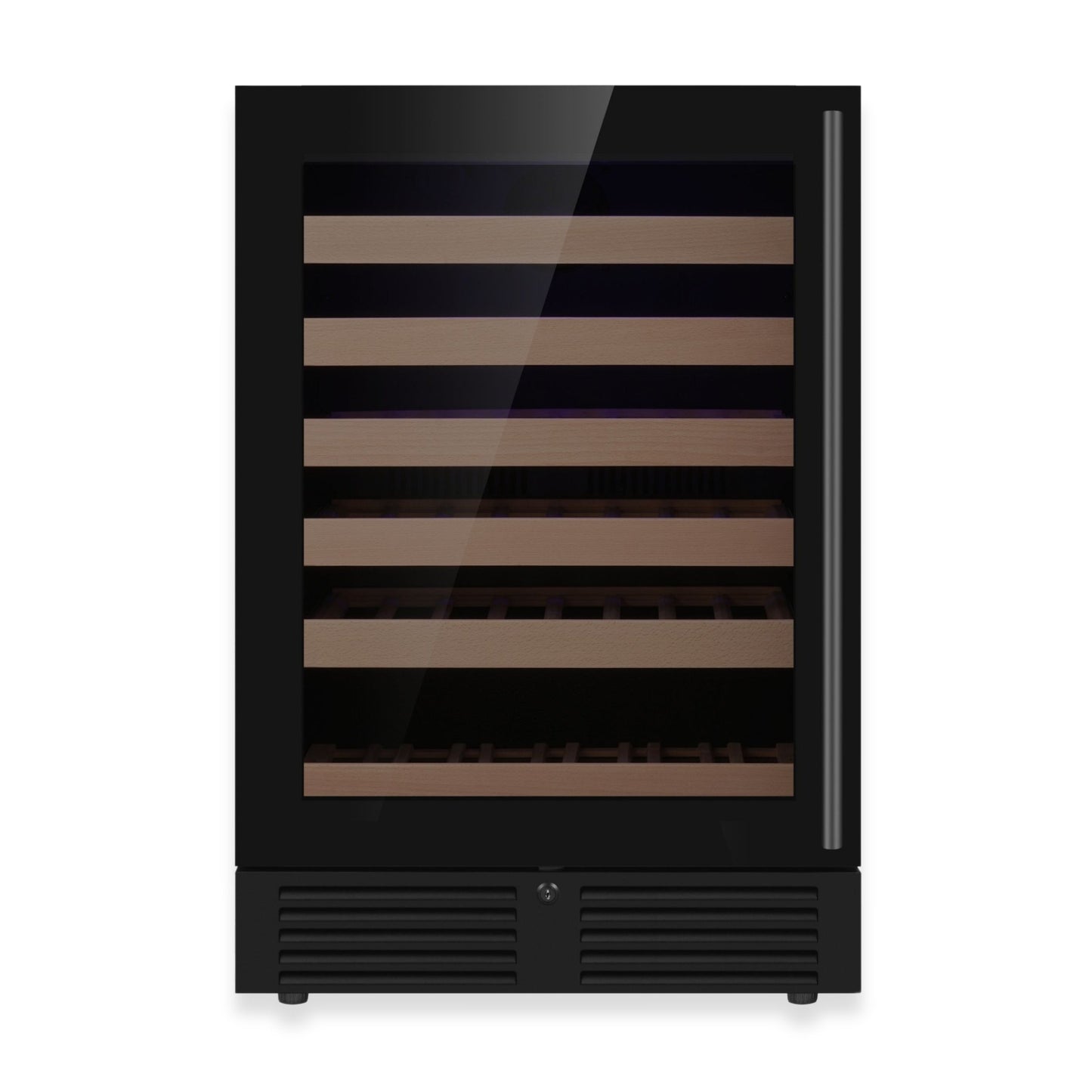 KingsBottle 24" Dual Zone Wine Refrigerator – Built-In Under-Counter Wine Cooler with Low-E Glass Door