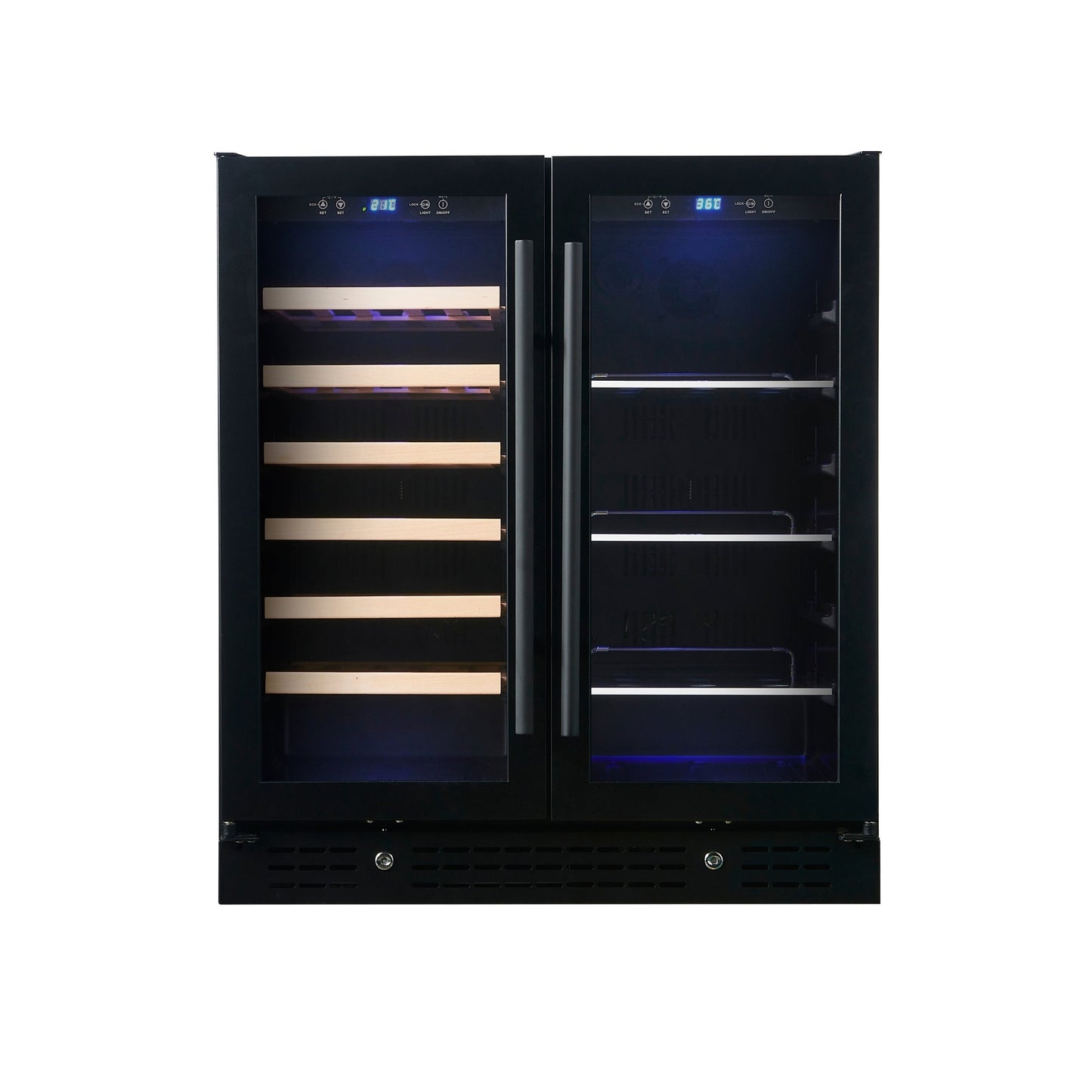 KingsBottle 30" Dual Zone Beer & Wine Cooler with Low-E Glass Door