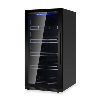KingsBottle Upright Beverage Refrigerator – 389 Can Drink Fridge with Low-E Glass Door