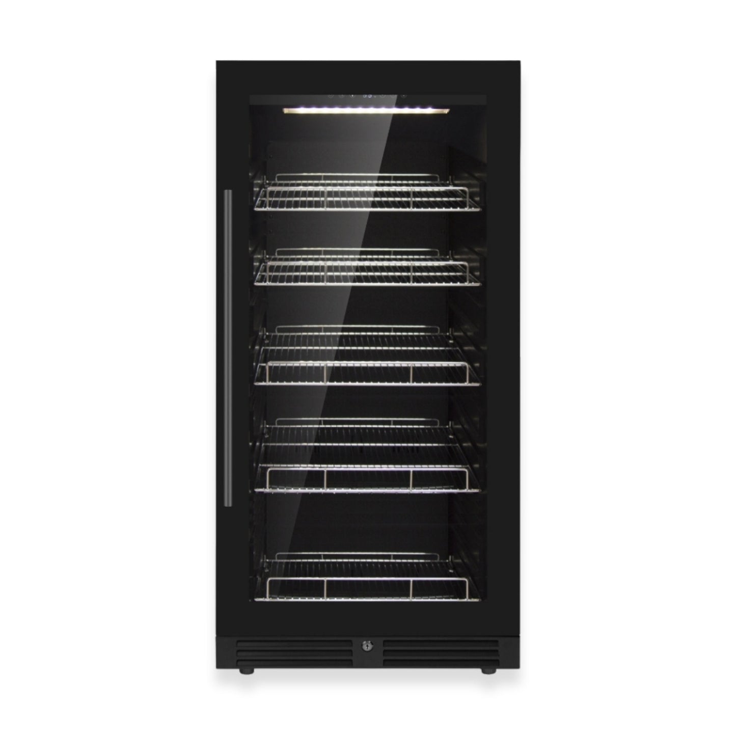 KingsBottle Upright Beverage Refrigerator – 389 Can Drink Fridge with Low-E Glass Door
