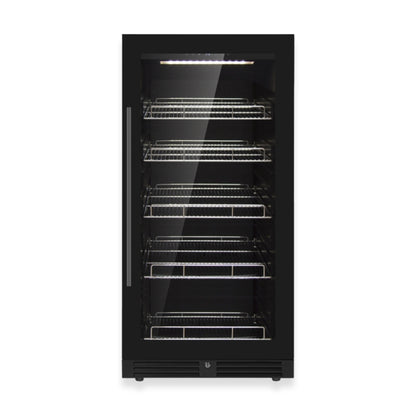 KingsBottle Upright Beverage Refrigerator – 389 Can Drink Fridge with Low-E Glass Door