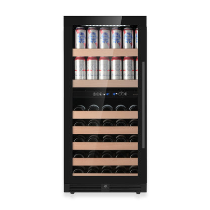 KingsBottle 47" Dual Zone Wine & Beverage Center – Hybrid Wine & Drink Refrigerator