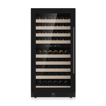 KingsBottle 47" Dual Zone Wine Refrigerator – Tall Wine Cooler with Low-E Glass Door