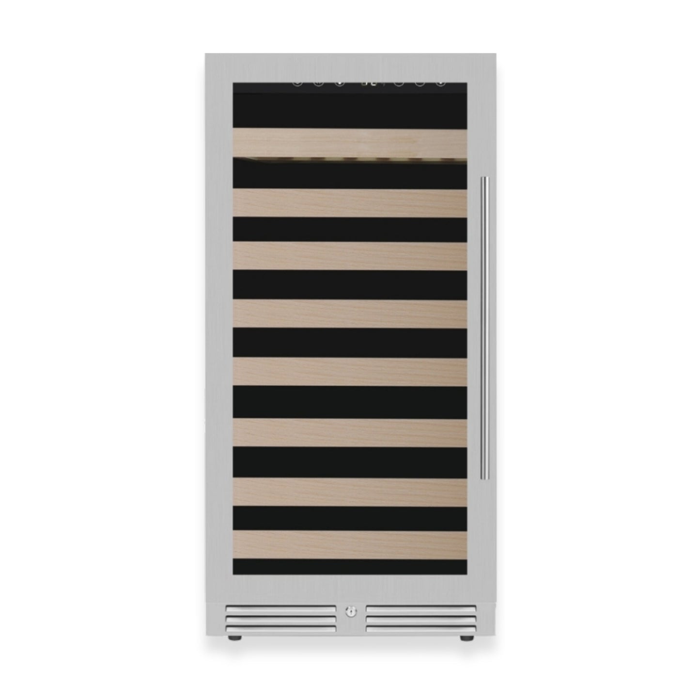 KingsBottle 47" Single Zone Wine Refrigerator – 99 Bottle Wine Cooler with Low-E Glass Door