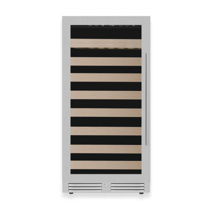 KingsBottle 47" Single Zone Wine Refrigerator – 99 Bottle Wine Cooler with Low-E Glass Door