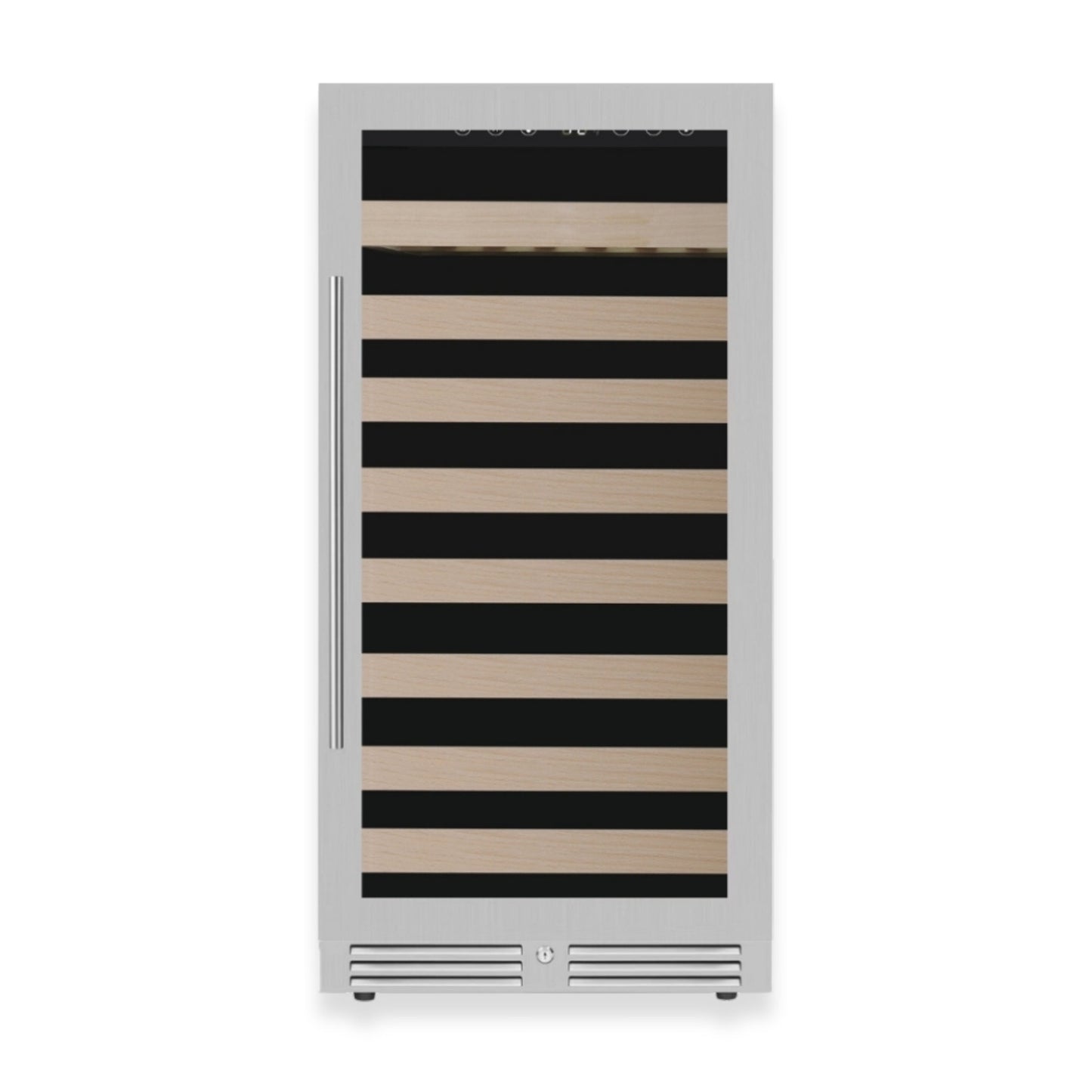 KingsBottle 47" Single Zone Wine Refrigerator – 99 Bottle Wine Cooler with Low-E Glass Door