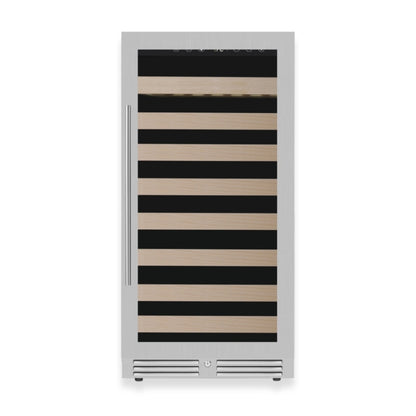 KingsBottle 47" Single Zone Wine Refrigerator – 99 Bottle Wine Cooler with Low-E Glass Door