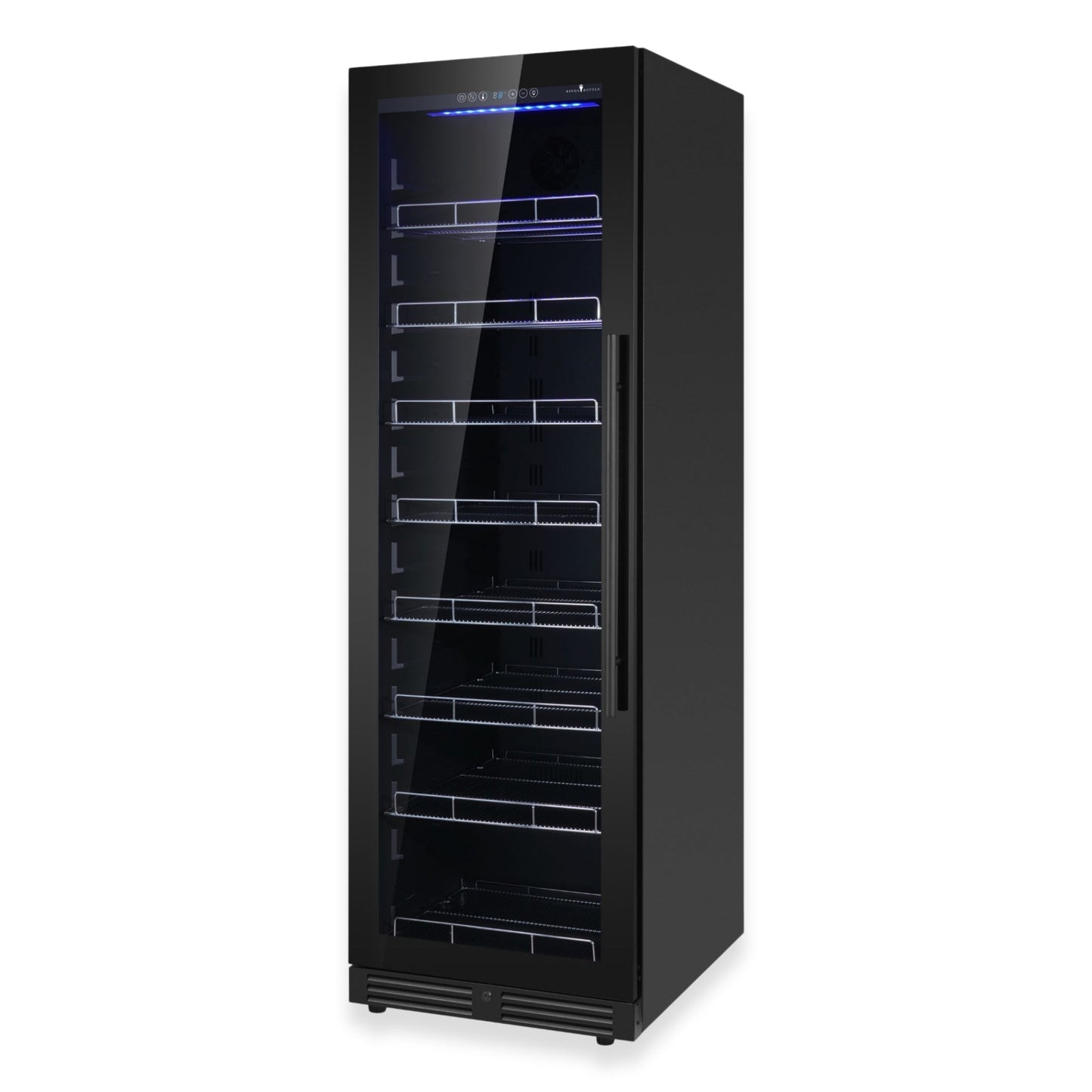 KingsBottle 23.5" Large Beverage Refrigerator – 389 Can Drink Fridge with Low-E Glass Door