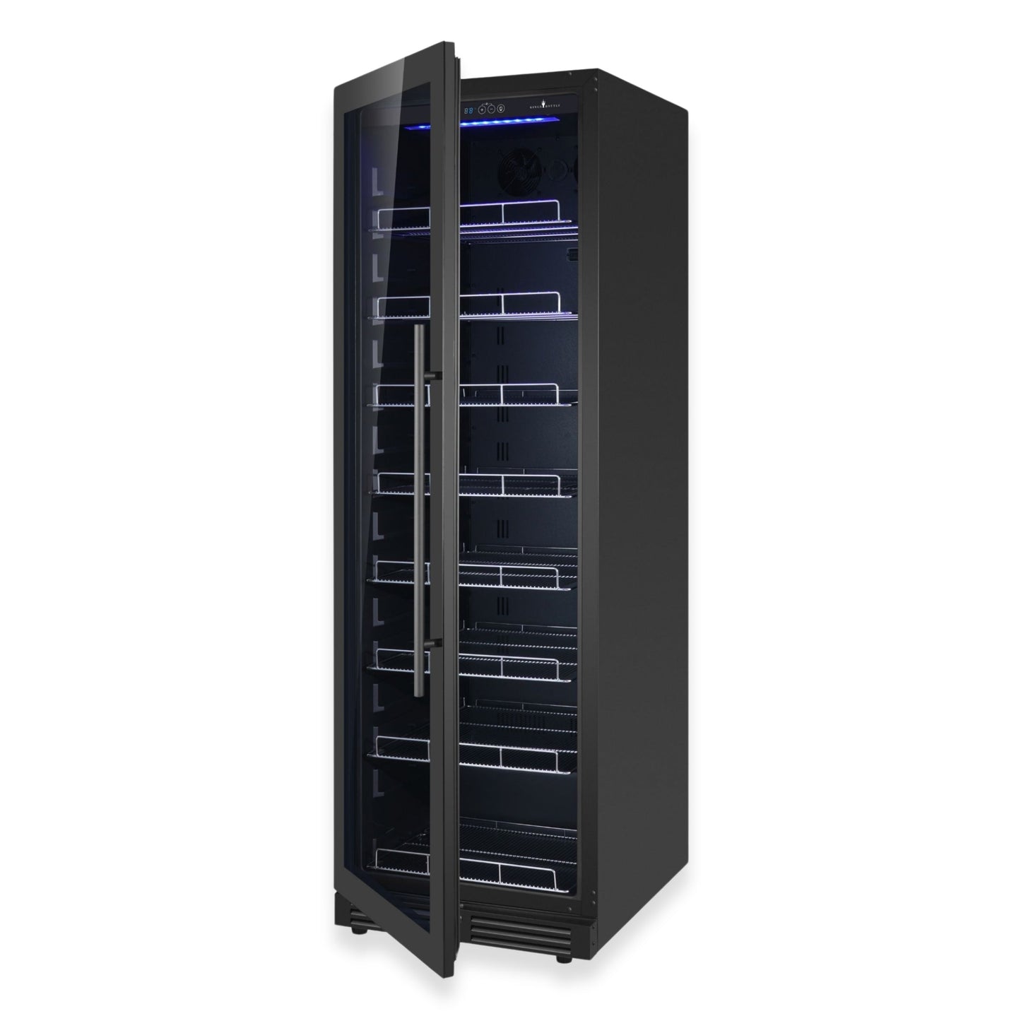 KingsBottle 23.5" Large Beverage Refrigerator – 389 Can Drink Fridge with Low-E Glass Door