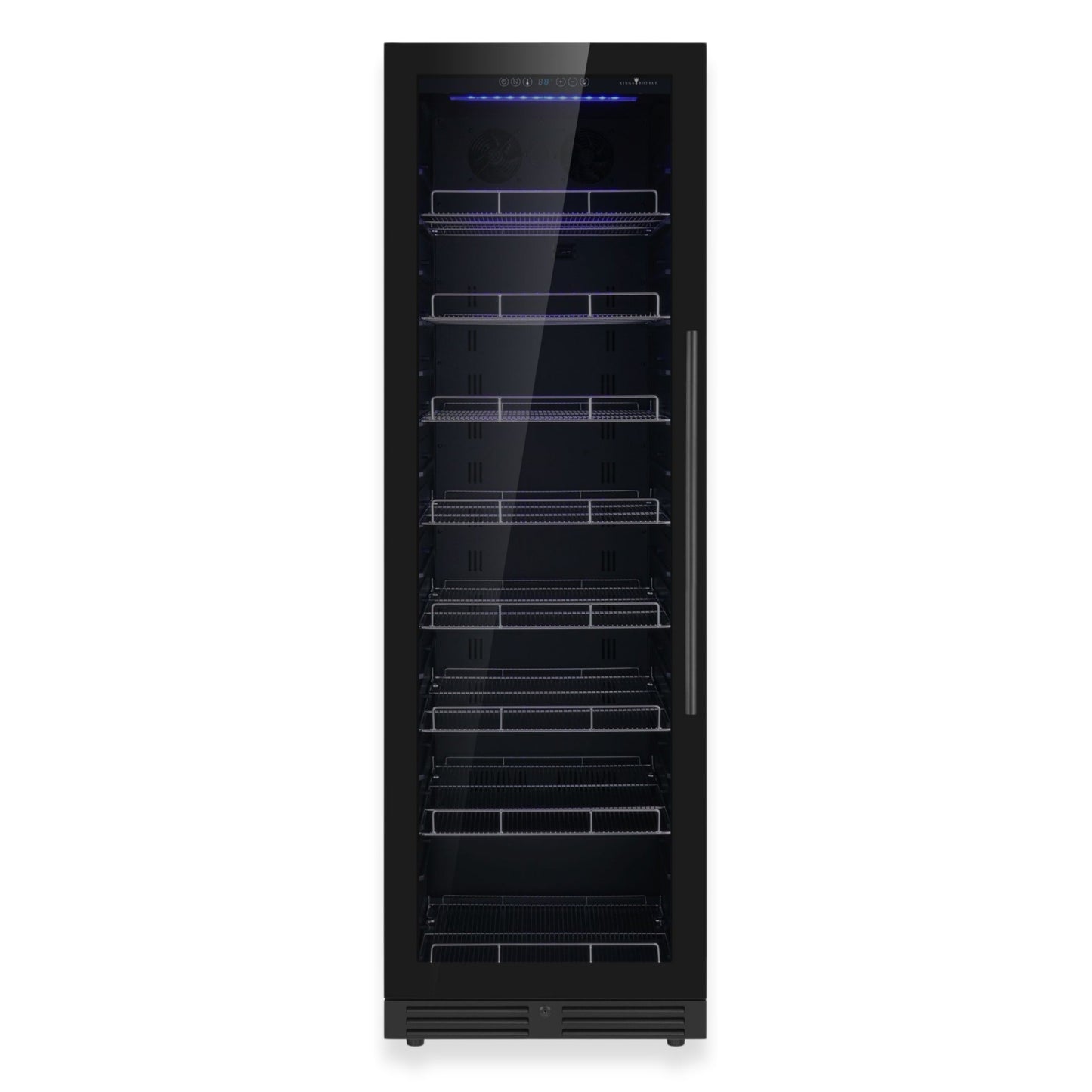 KingsBottle 23.5" Large Beverage Refrigerator – 389 Can Drink Fridge with Low-E Glass Door