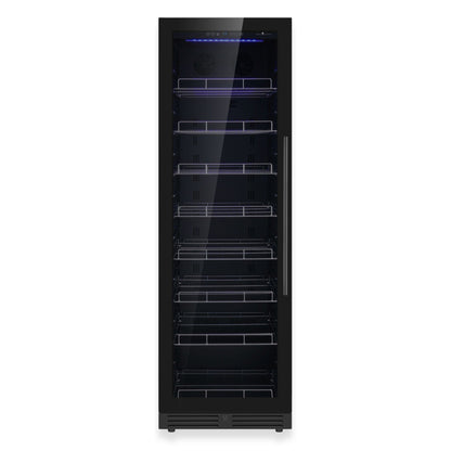 KingsBottle 23.5" Large Beverage Refrigerator – 389 Can Drink Fridge with Low-E Glass Door