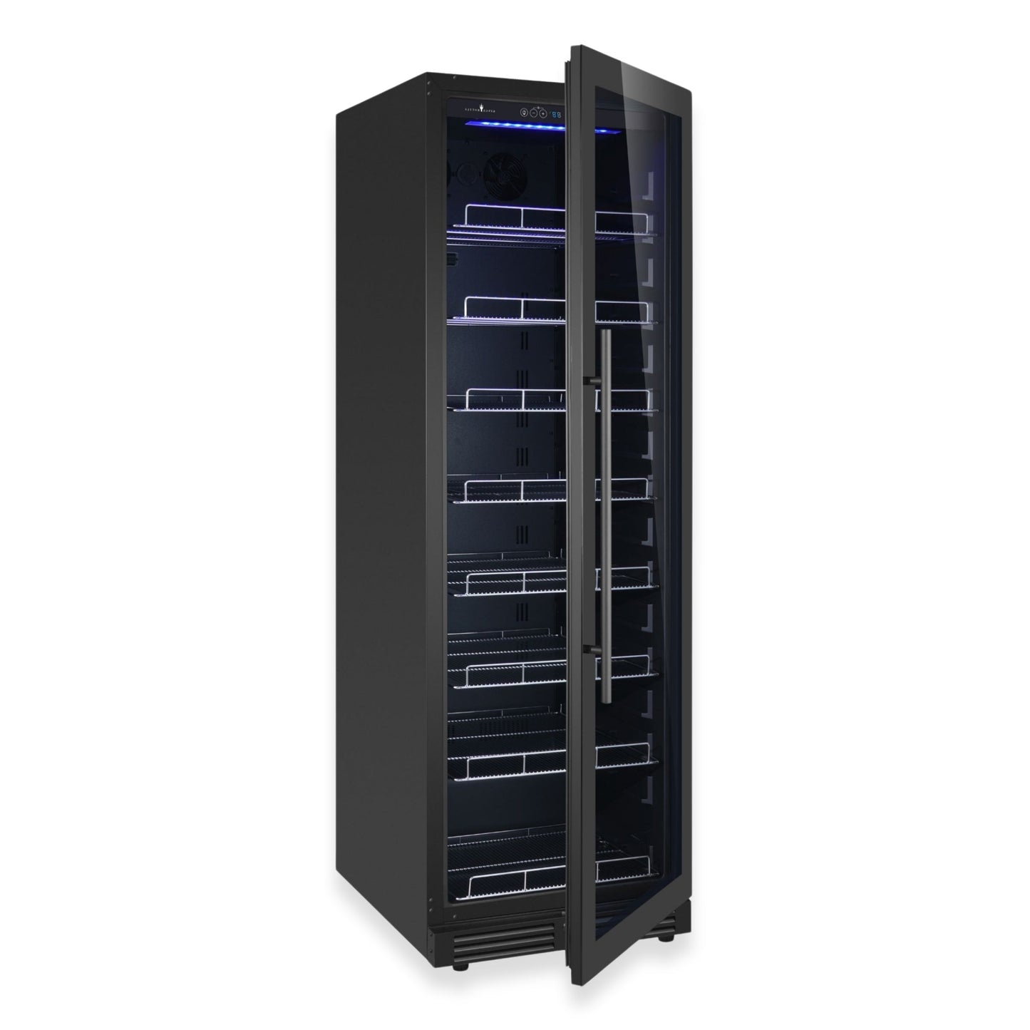 KingsBottle 23.5" Large Beverage Refrigerator – 389 Can Drink Fridge with Low-E Glass Door