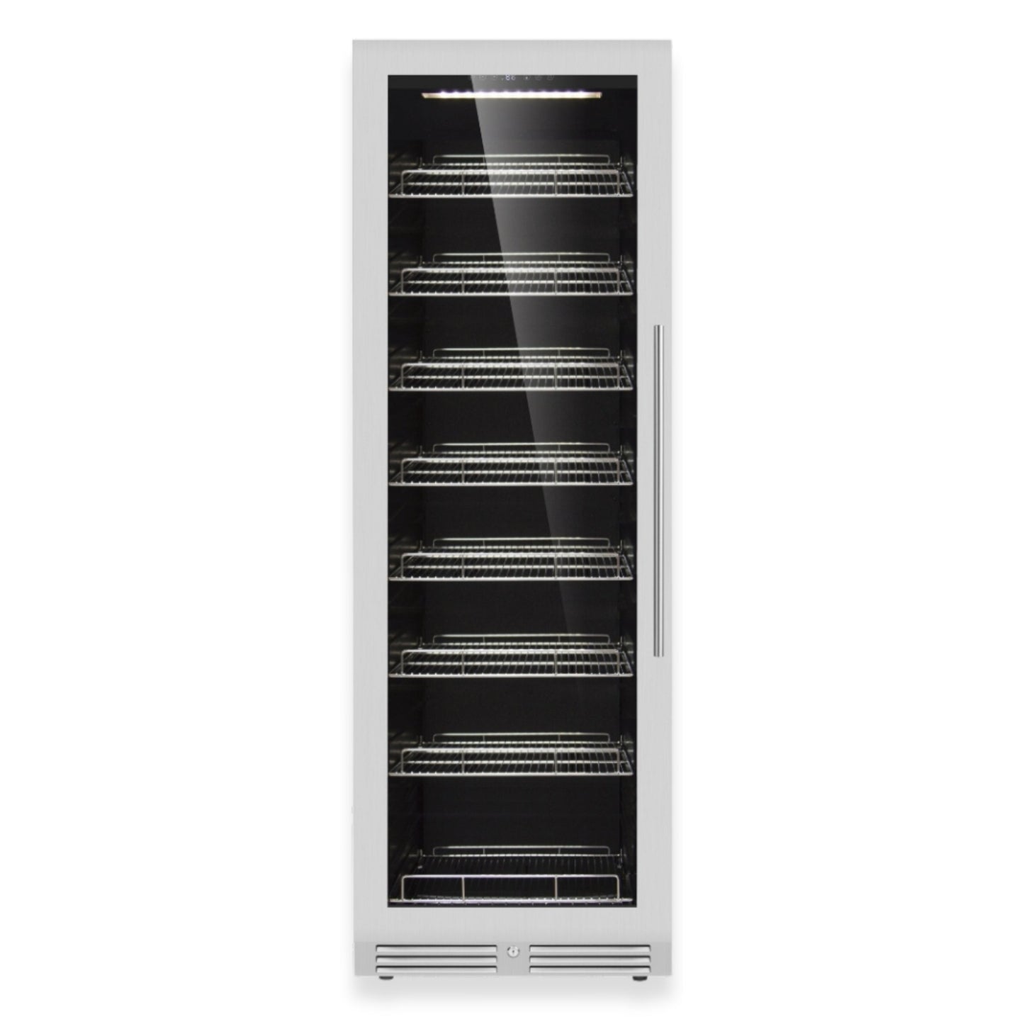 KingsBottle 23.5" Large Beverage Refrigerator – 389 Can Drink Fridge with Low-E Glass Door