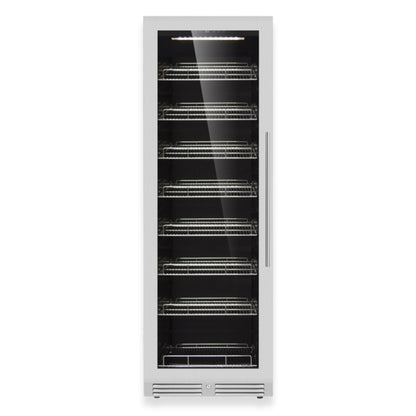 KingsBottle 23.5" Large Beverage Refrigerator – 389 Can Drink Fridge with Low-E Glass Door