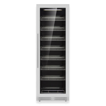 KingsBottle 23.5" Large Beverage Refrigerator – 389 Can Drink Fridge with Low-E Glass Door