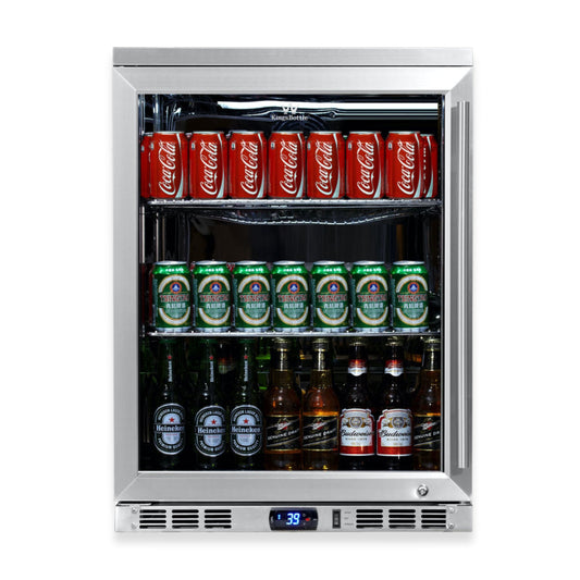 KingsBottle 24" Undercounter Beverage Refrigerator – Built-In Drink Cooler