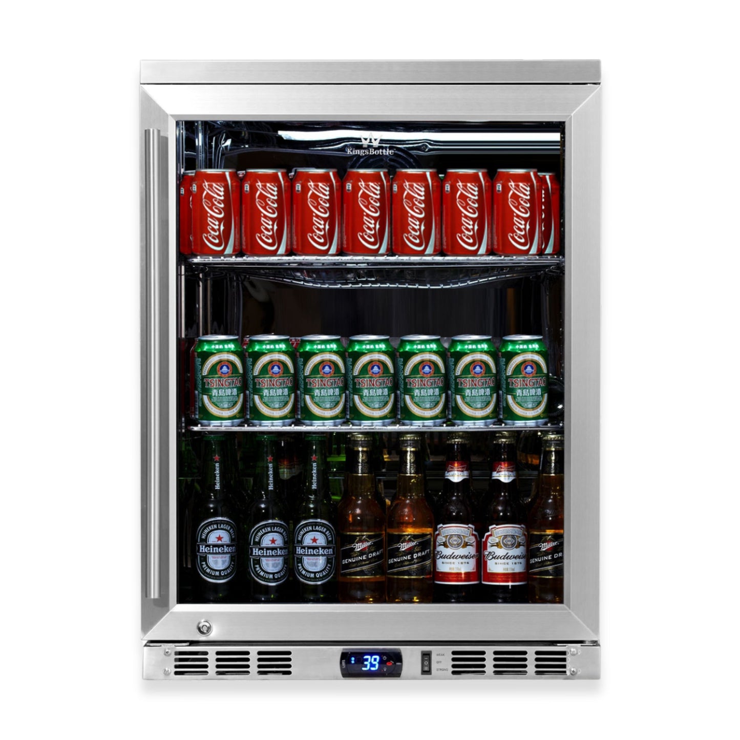 KingsBottle 24" Undercounter Beverage Refrigerator – Built-In Drink Cooler
