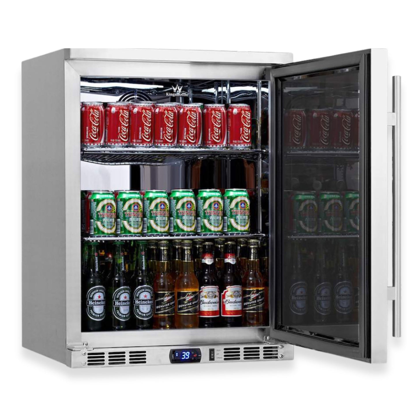 KingsBottle 24" Undercounter Beverage Refrigerator – Built-In Drink Cooler