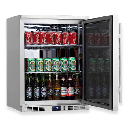 KingsBottle 24" Undercounter Beverage Refrigerator – Built-In Drink Cooler