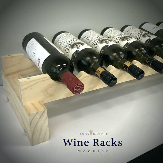 Individual Layers Modular Wine Racks – Stackable Wooden Wine Storage System