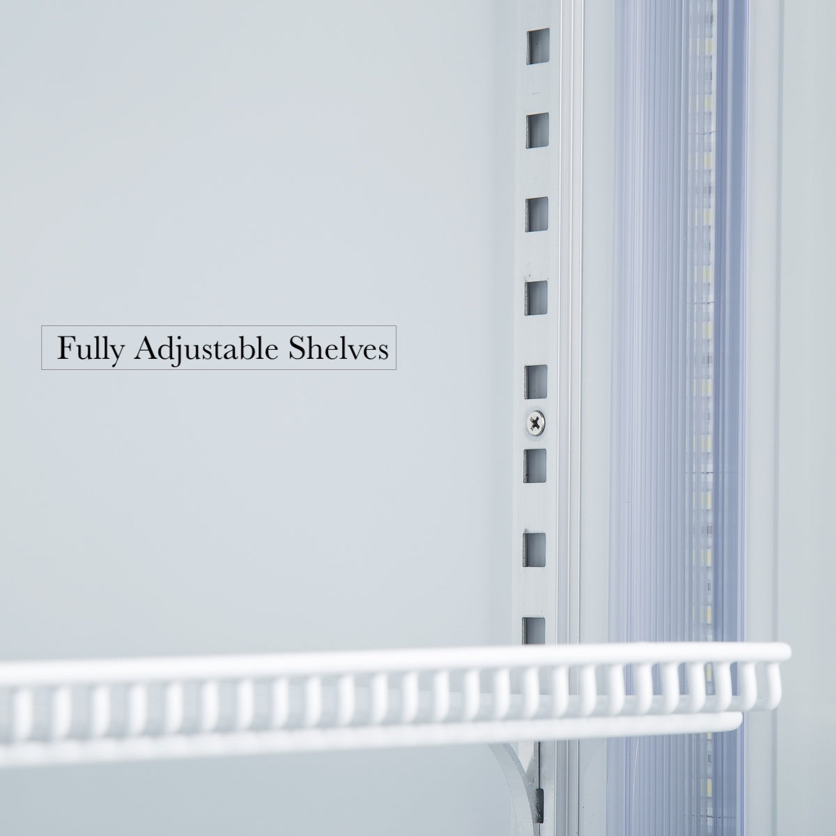 KingsBottle Upright Display Merchandiser Refrigerator – 381L Commercial Glass Door Beverage Fridge