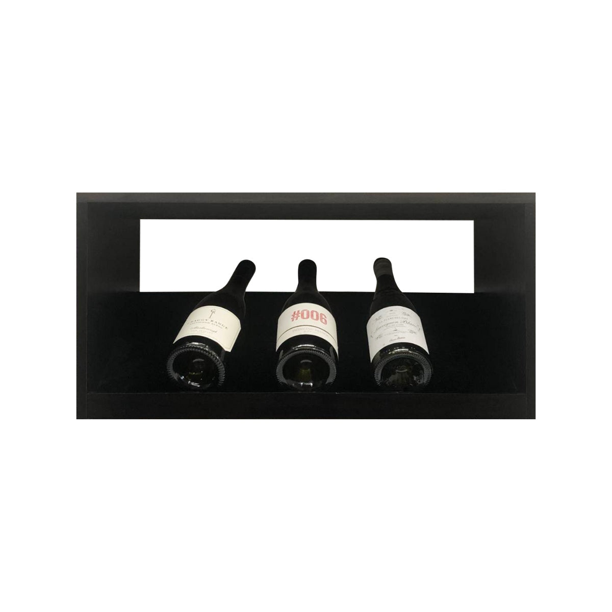 7 Bottle Display Wine Cube – Modular Wine Rack with 18mm Thick Frame