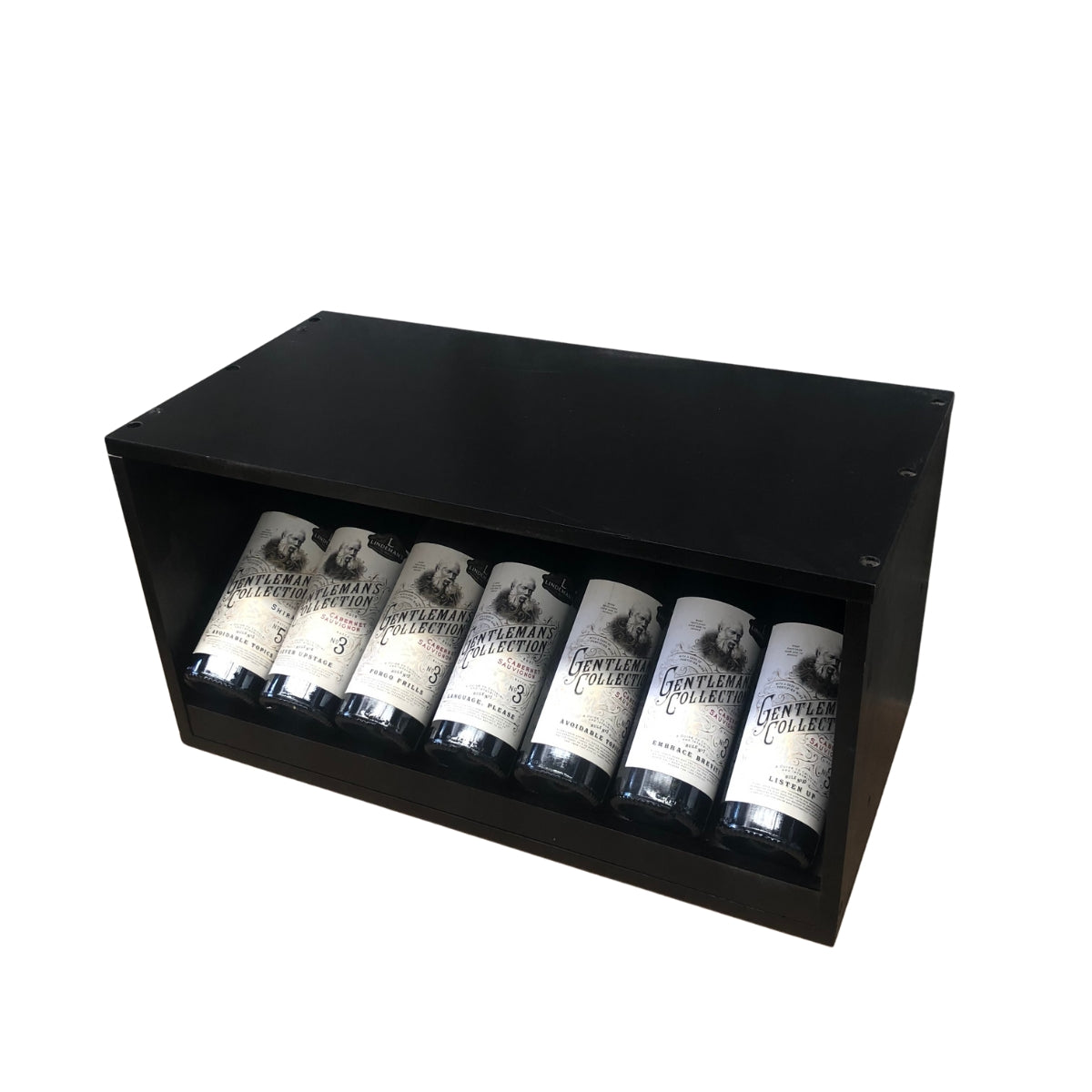 7 Bottle Display Wine Cube – Modular Wine Rack with 18mm Thick Frame