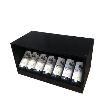 7 Bottle Display Wine Cube – Modular Wine Rack with 18mm Thick Frame