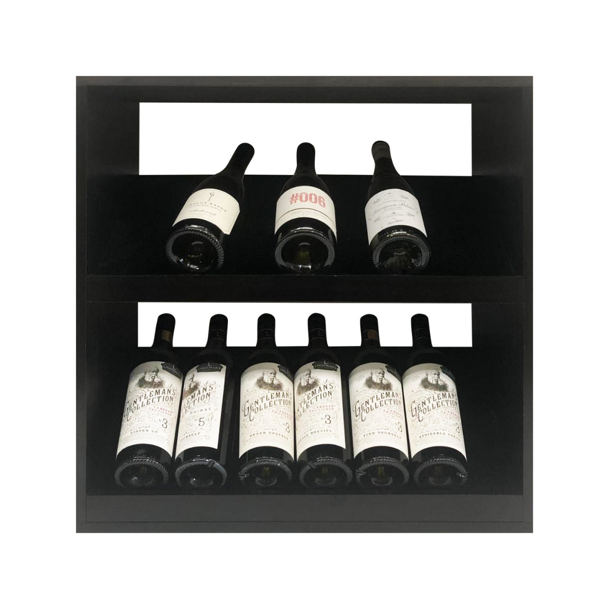 14 Bottle Display Wine Cube – Modular Wine Rack with 18mm Thick Frame