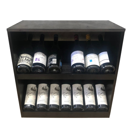 14 Bottle Display Wine Cube – Modular Wine Rack with 18mm Thick Frame