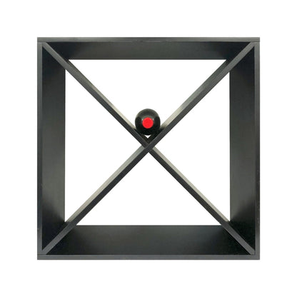 24 Bottle Cross Wine Cube – Compact Modular Wine Rack (18mm Thick Frame)