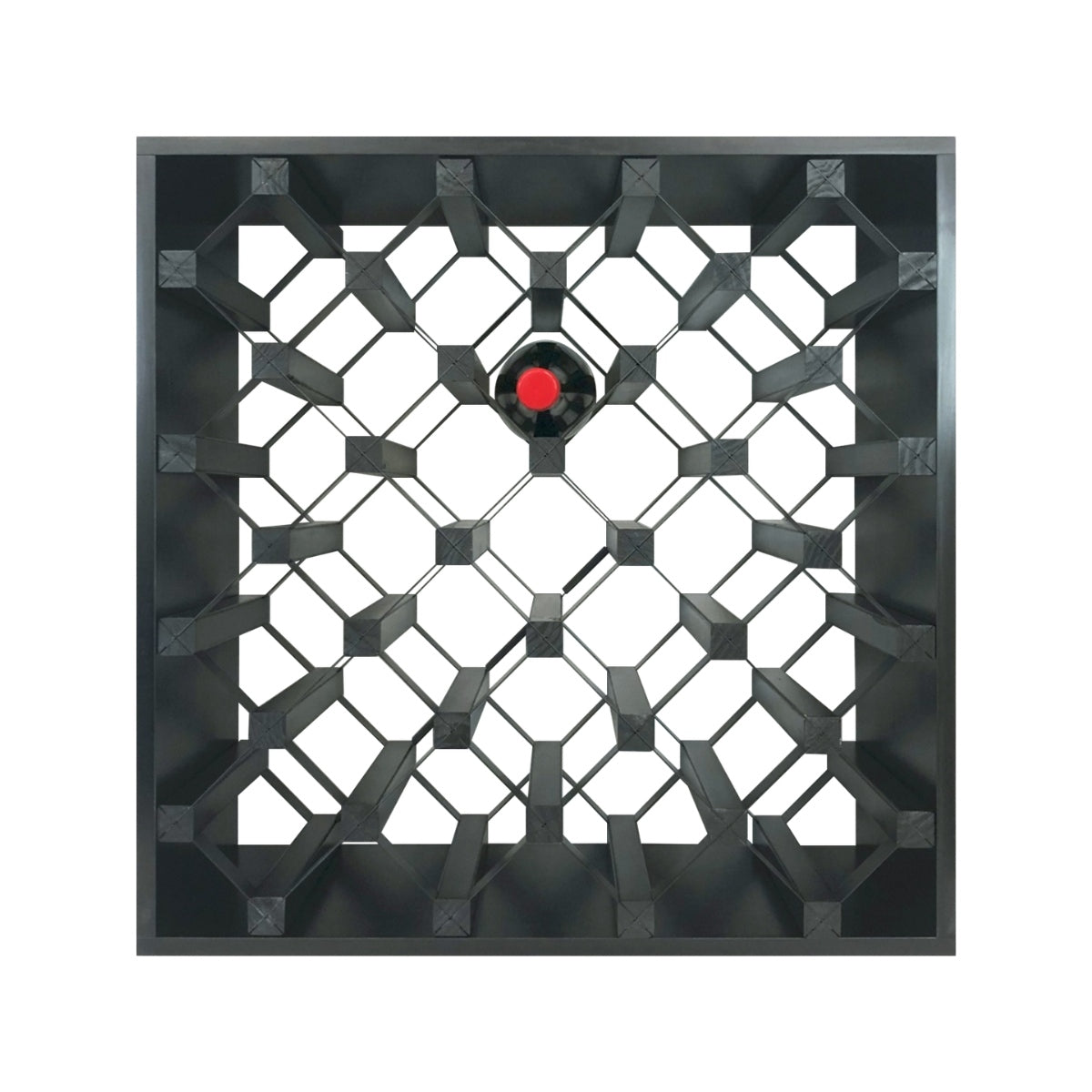 25 Bottle Diamond Cube Wine Rack – Modular Wine Storage Rack (18mm Thick Frame)