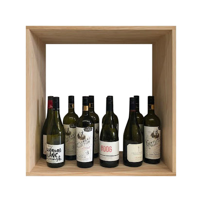 Wine Cube Storage Box – Hollow Interior Modular Wine Rack (18mm Thick Frame)