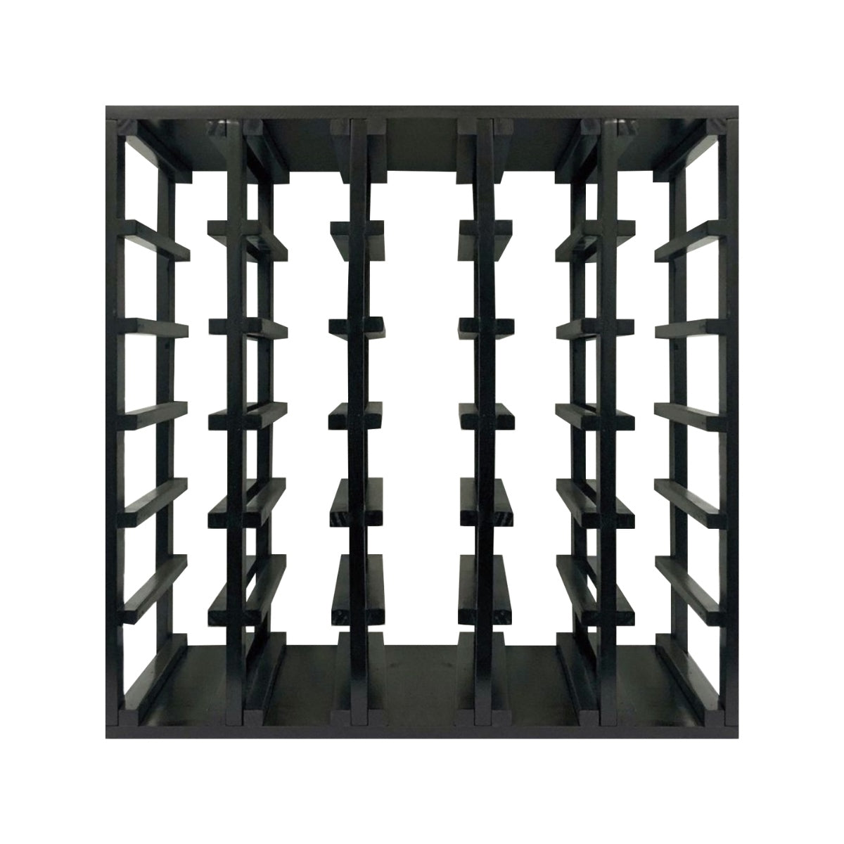 30 Bottle Lattice Wine Cube – Modular Wine Rack with 18mm Thick Frame