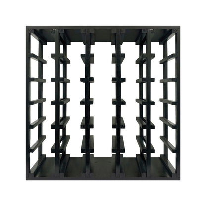 30 Bottle Lattice Wine Cube – Modular Wine Rack with 18mm Thick Frame
